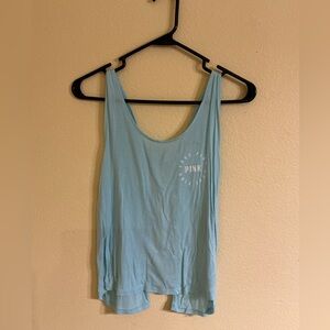 PINK Victoria's Secret Light Blue Tank Top